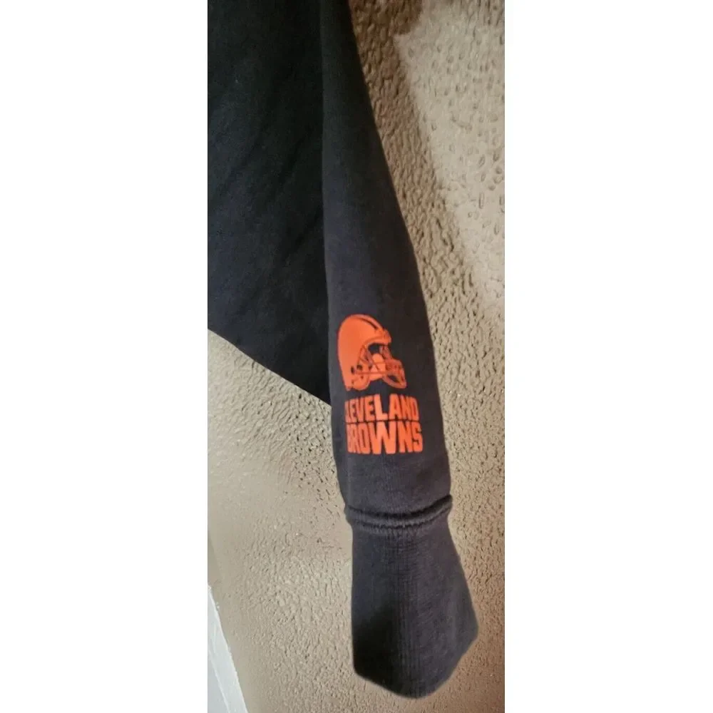 Nike Men's Sz Med‎ Cleveland Browns fleece Hoodie gray jacket full zip cotton
